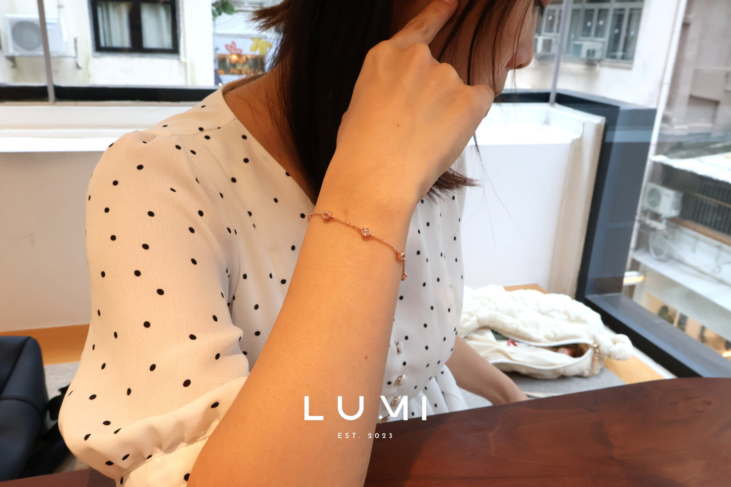 LUMI - 18k Rose Gold, Sterling Silver, Natural Topaz Bracelet