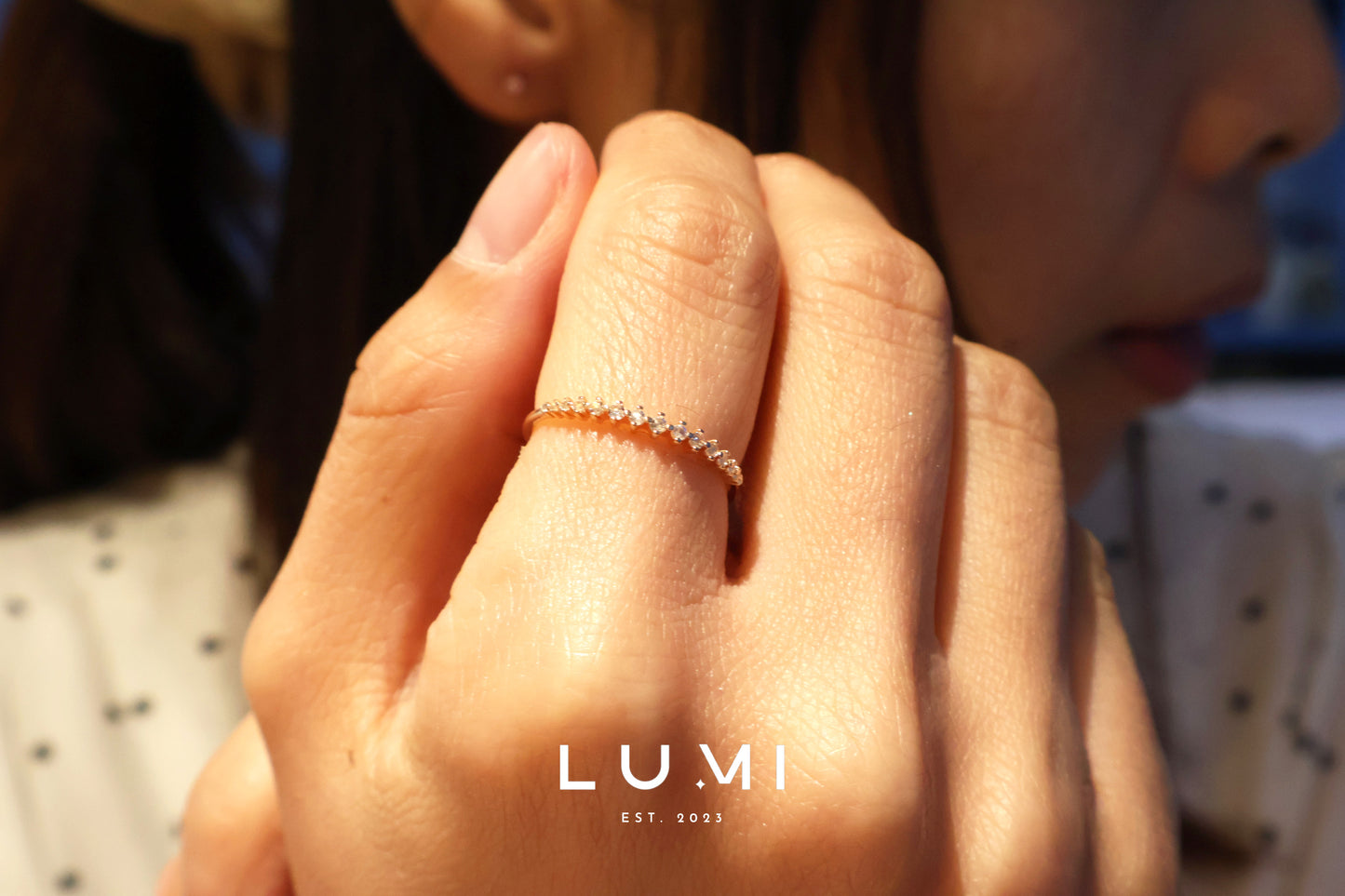 LUMI - 18k Gold Plated, Sterling Silver, Natural Topaz ring