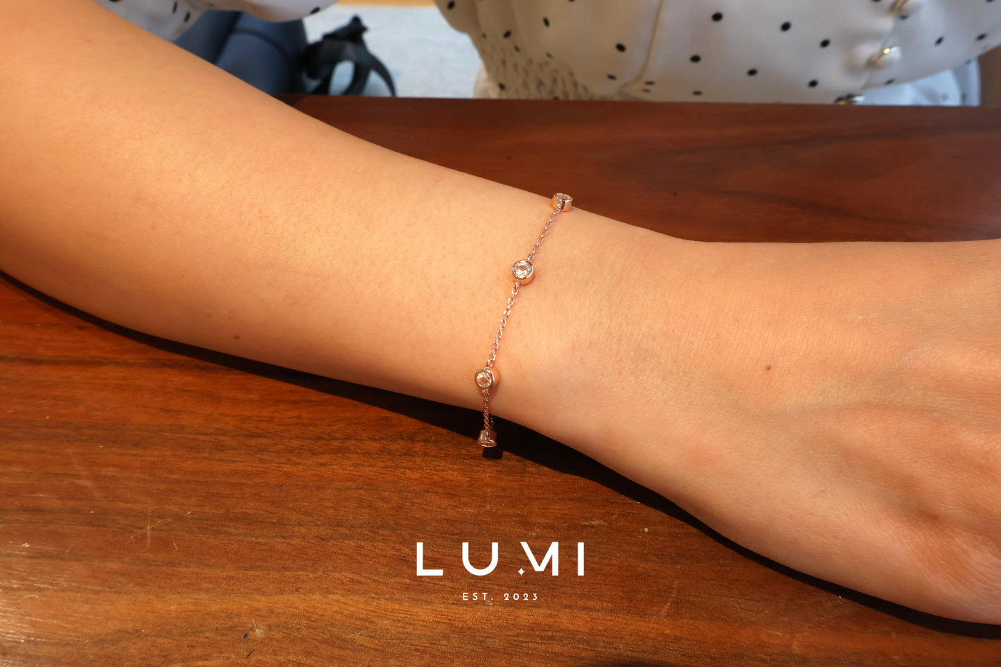 LUMI - 18k Rose Gold, Sterling Silver, Natural Topaz Bracelet