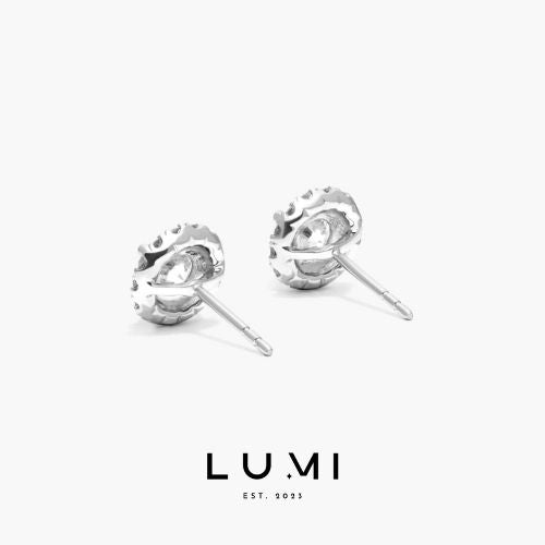 LUMI 18k Solid Gold - 2.76 ctw, IGI Lab Grown Diamond Stud Earring