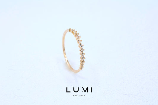 LUMI - 18k Gold Plated, Sterling Silver, Natural Topaz ring
