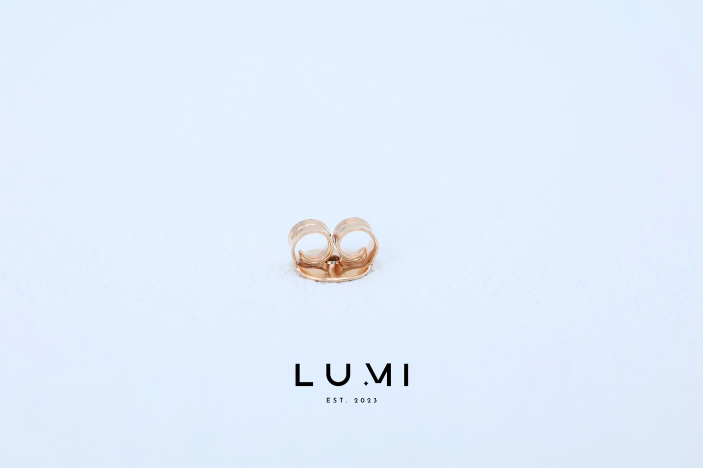 LUMI - 14k Rose Gold Plated, Sterling Silver Stud Earring